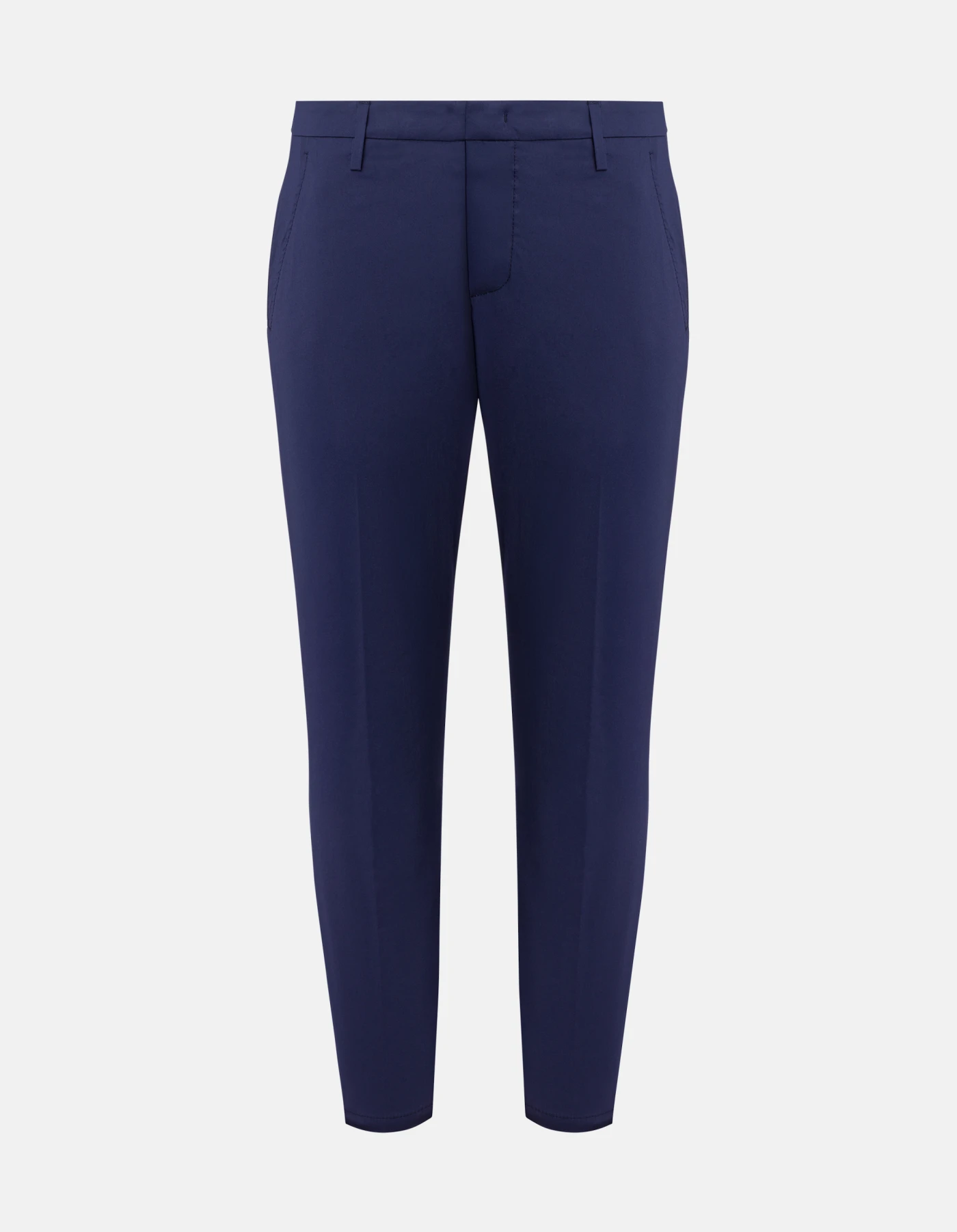 Alfredo slim-fit trousers in cotton poplin and nylon
