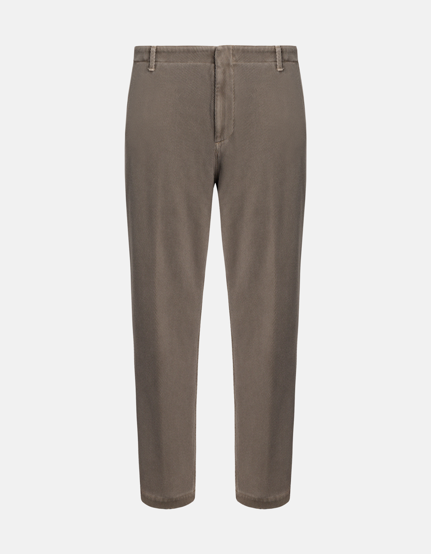 Zyan carrot-fit trousers in cotton weave