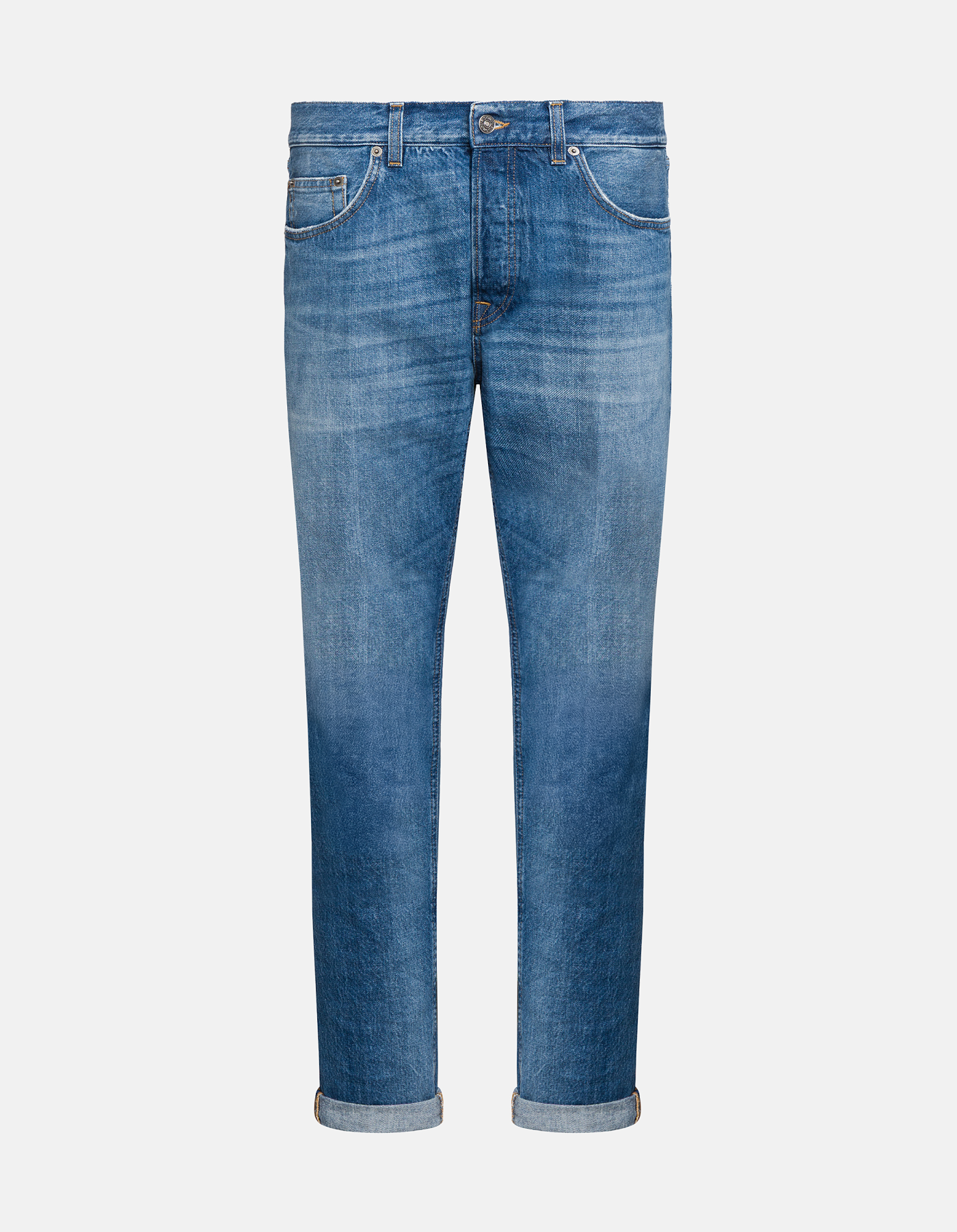 Icon slim-fit jeans in rigid denim