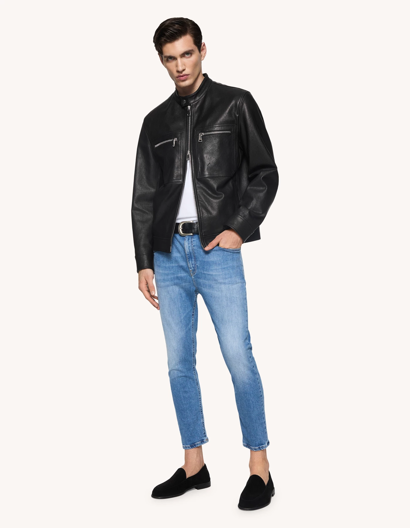Alex super skinny jeans in stretch denim for men, blue | Dondup