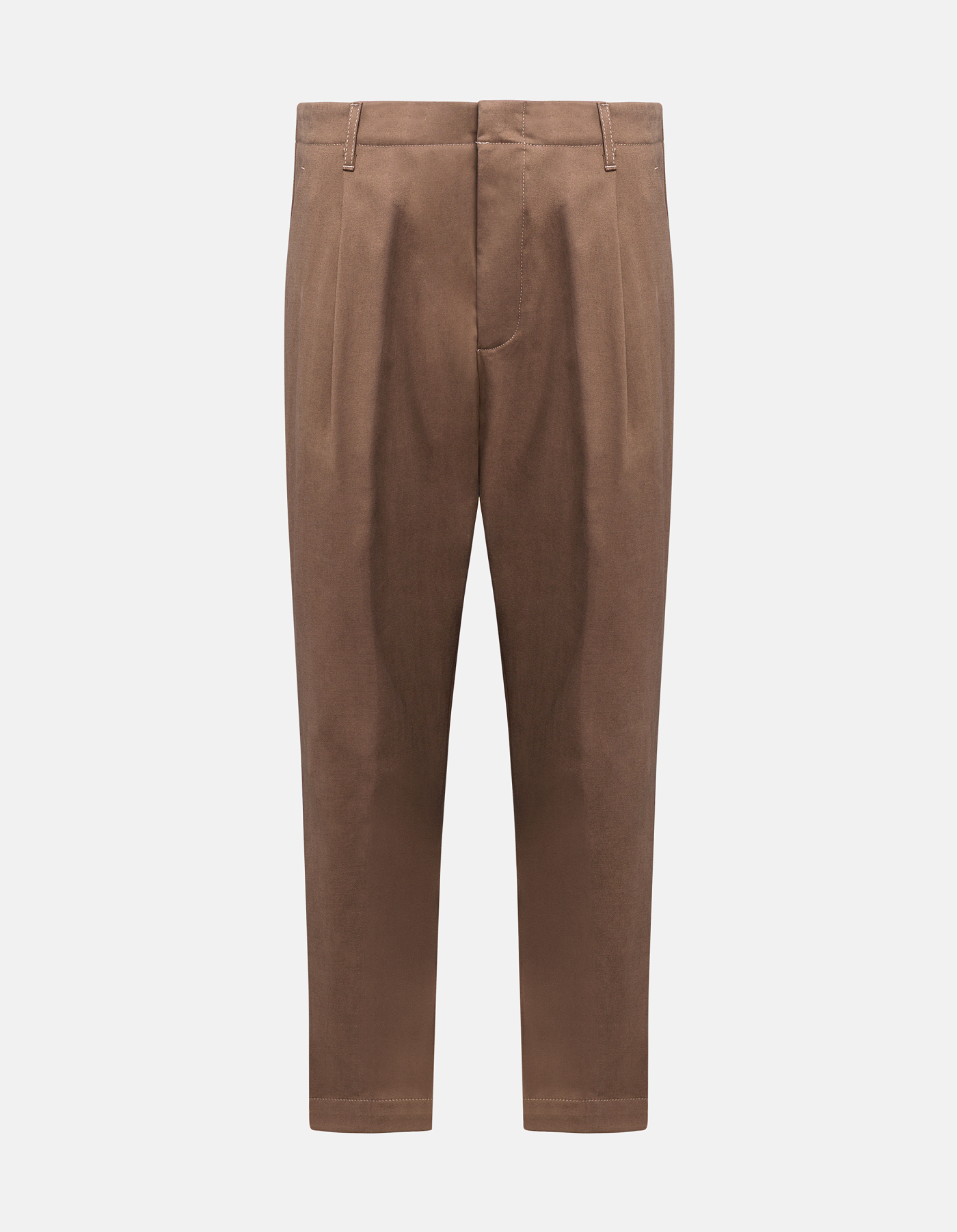Ben carrot trousers in cotton gabardine and cashmere