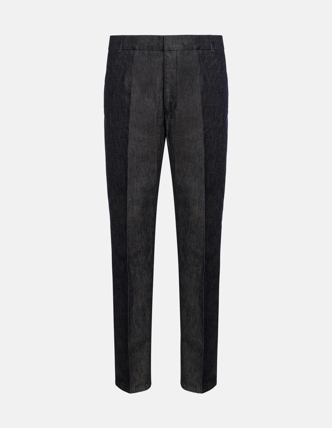 James loose-fit trousers in rigid silk denim