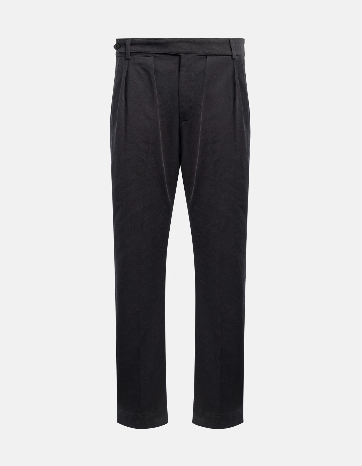 Matt regular-fit trousers in cotton gabardine