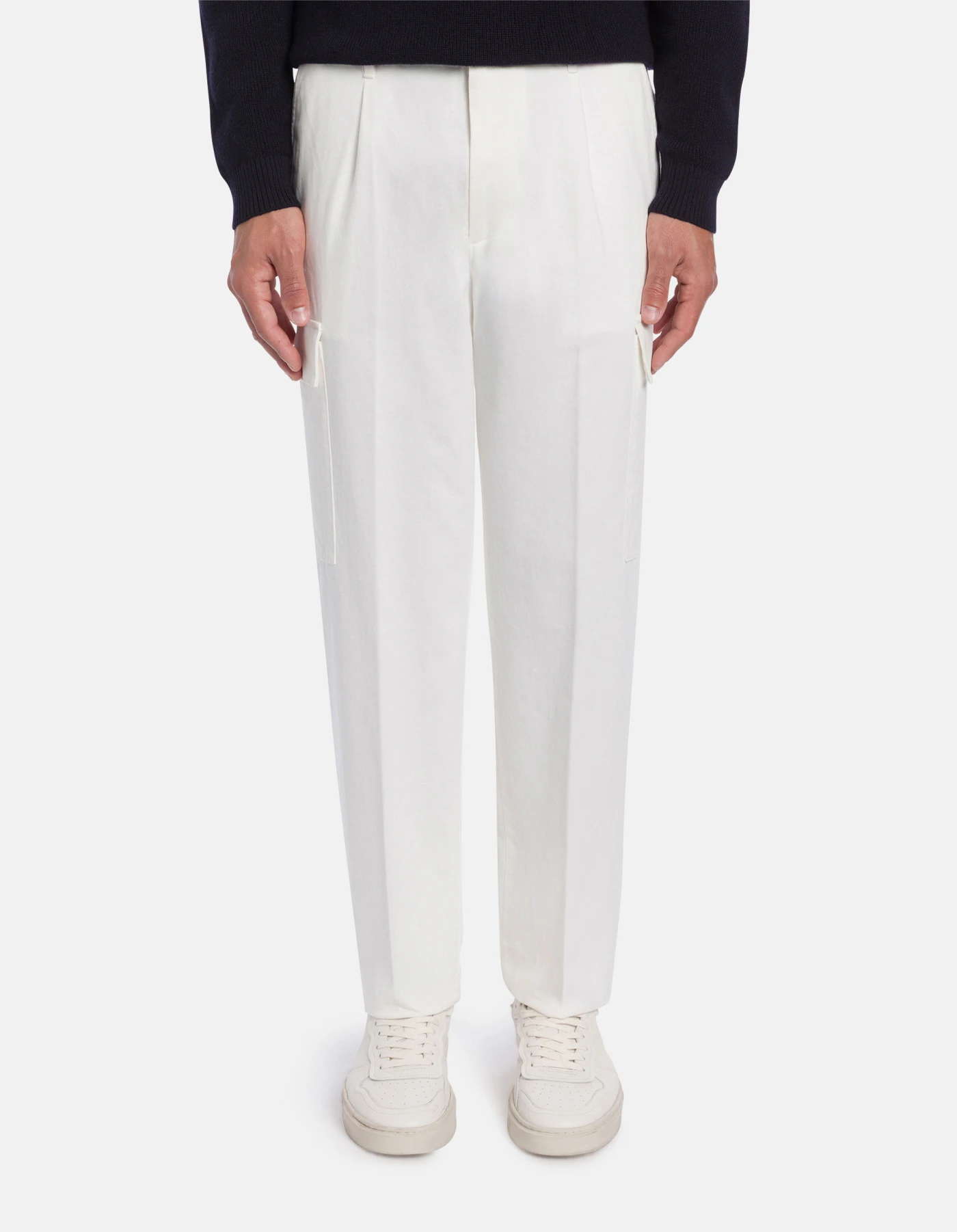 Luka regular-fit trousers in cotton velour