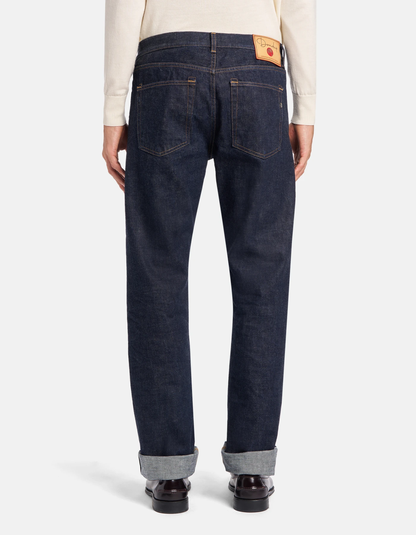 Bray regular-fit jeans in rigid selvedge denim for men, blue