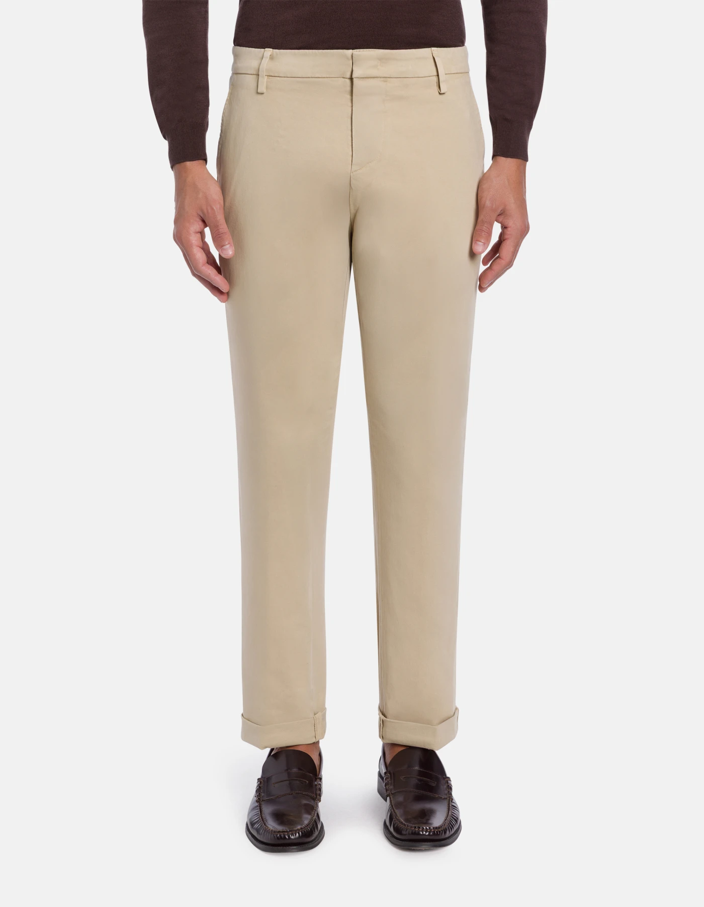 Gaubert regular-fit relax trousers in warm hand gabardine