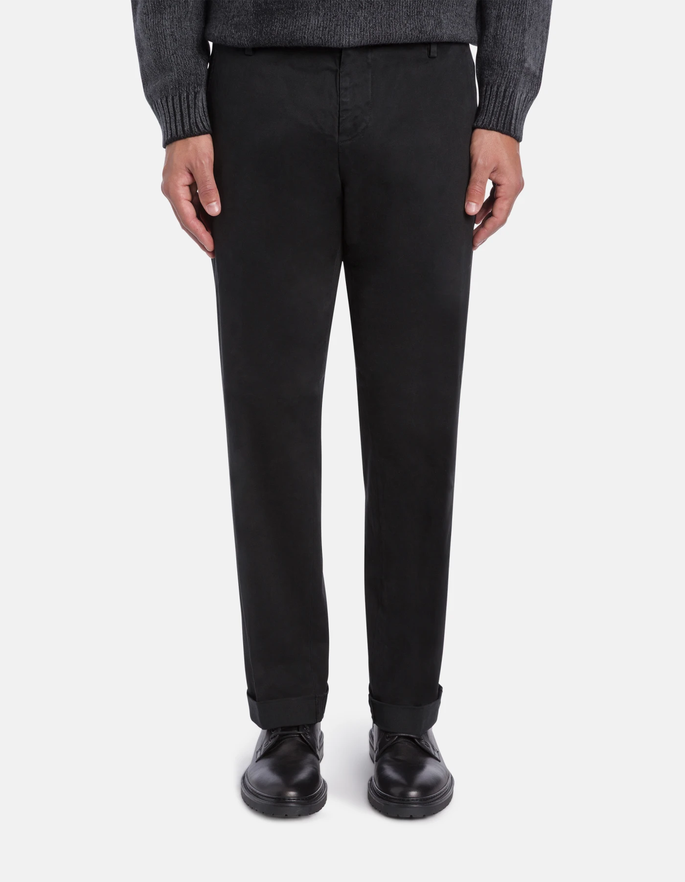 Gaubert regular-fit relax trousers in warm hand gabardine