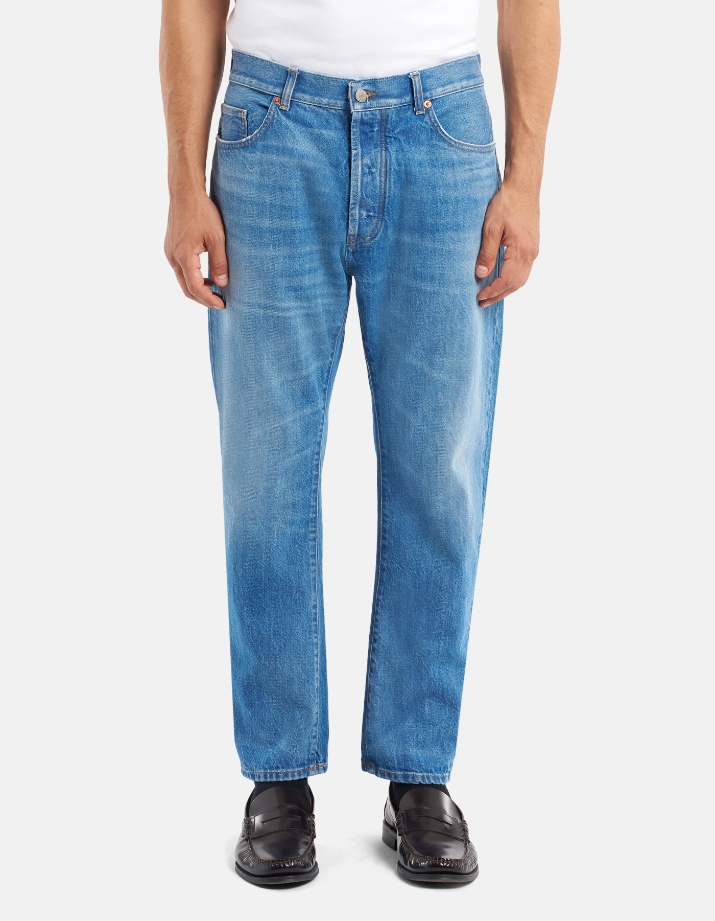 Jeans Cooper loose in denim fisso