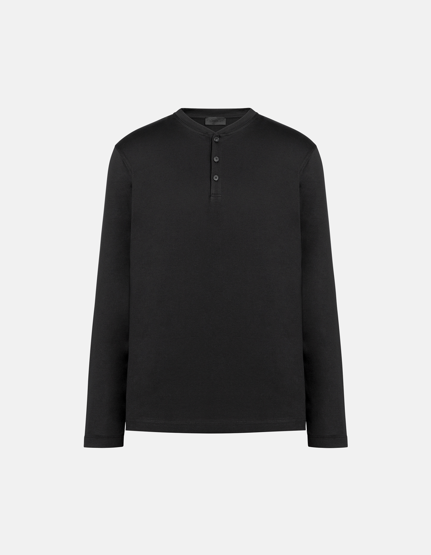 Regular-fit Henley top in cotton jersey