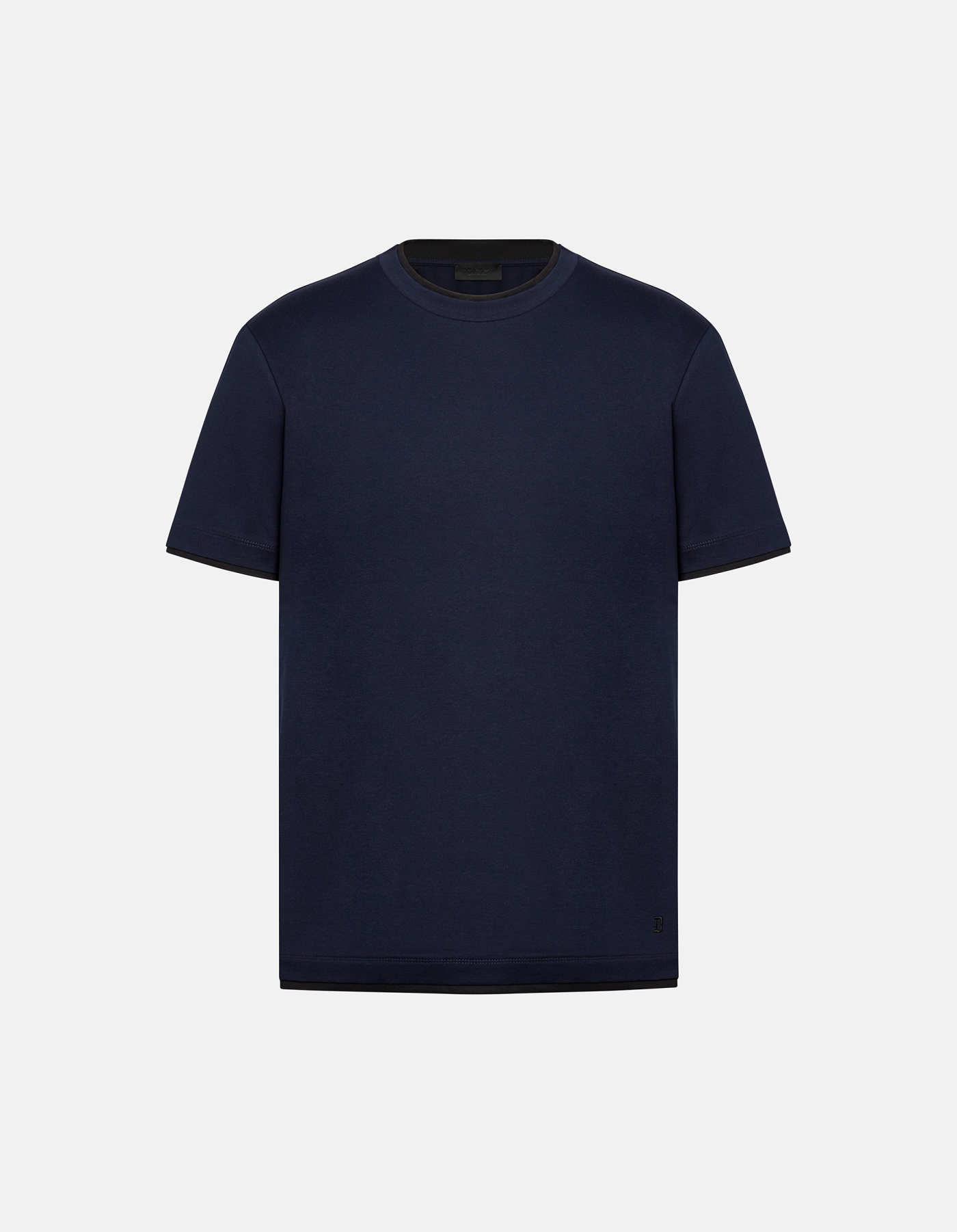 Regular-fit crew neck T-shirt in cotton jersey