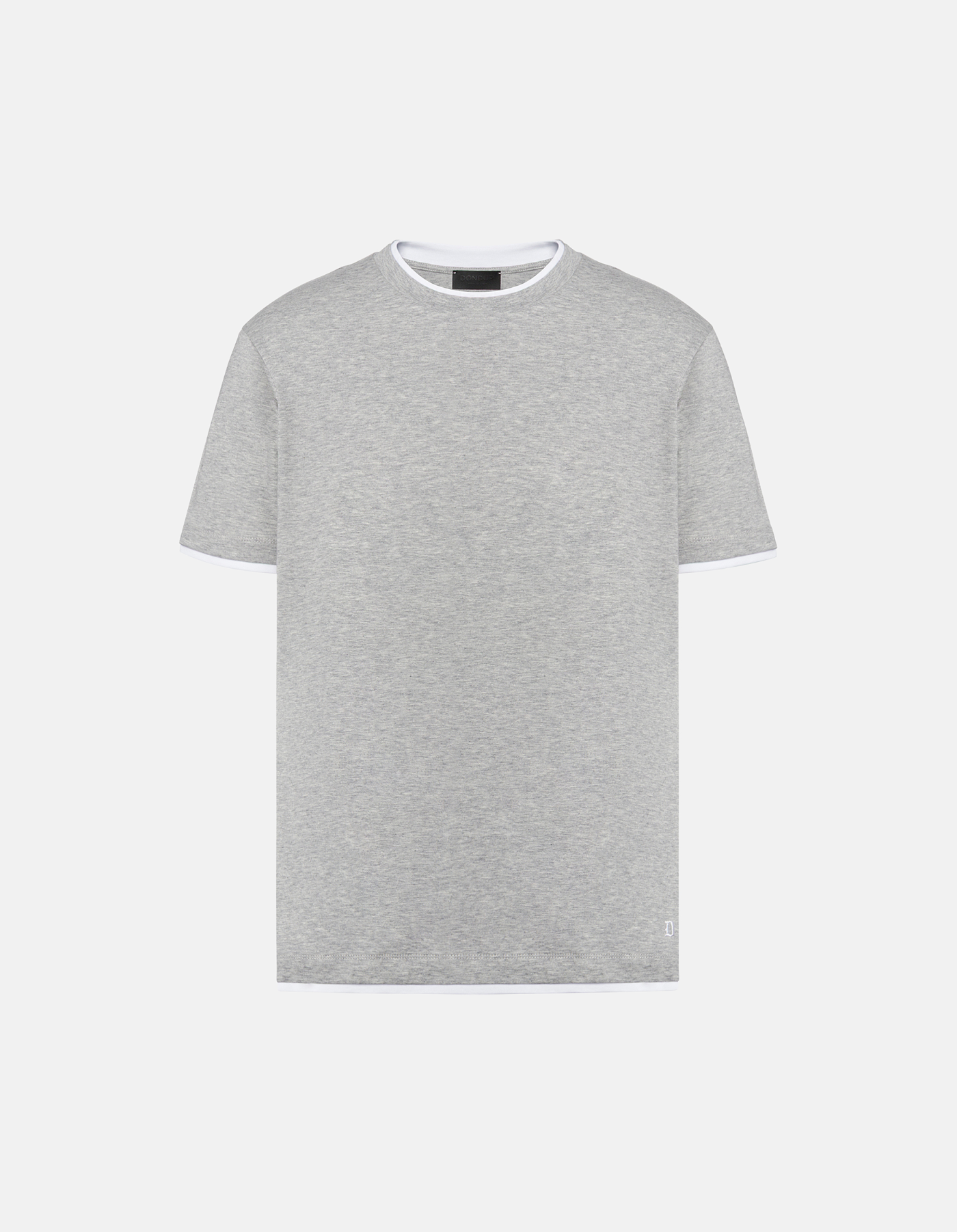 Regular-fit crew neck T-shirt in cotton jersey
