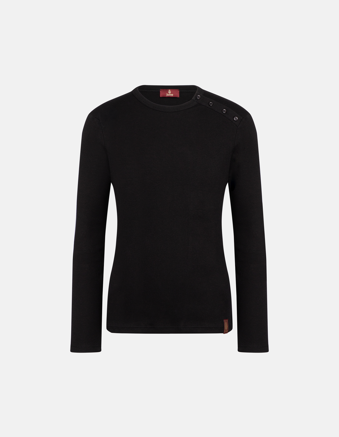 T-shirt in costina di cotone