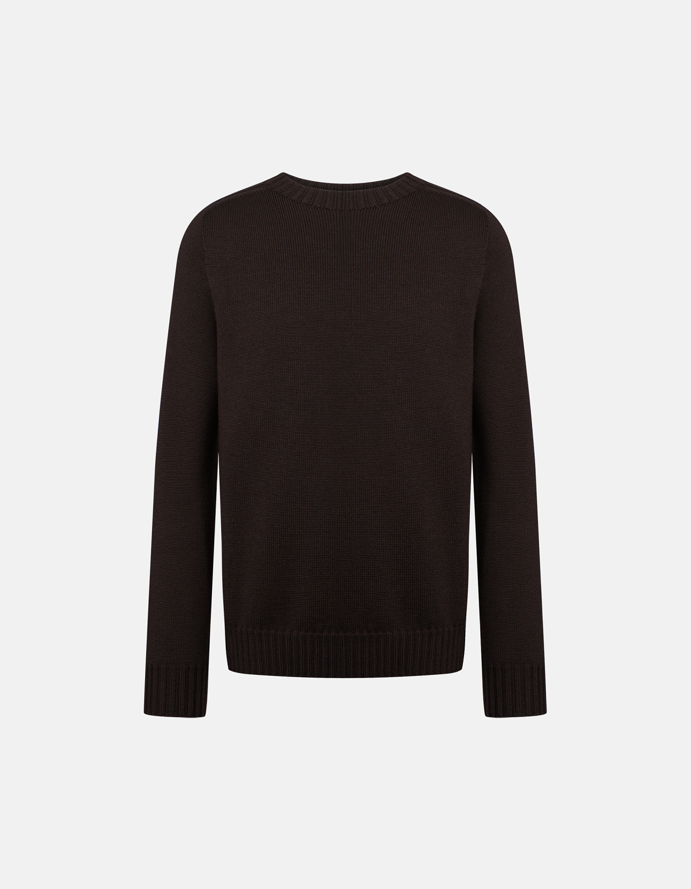 Regular-fit crew-neck jumper in basic wool