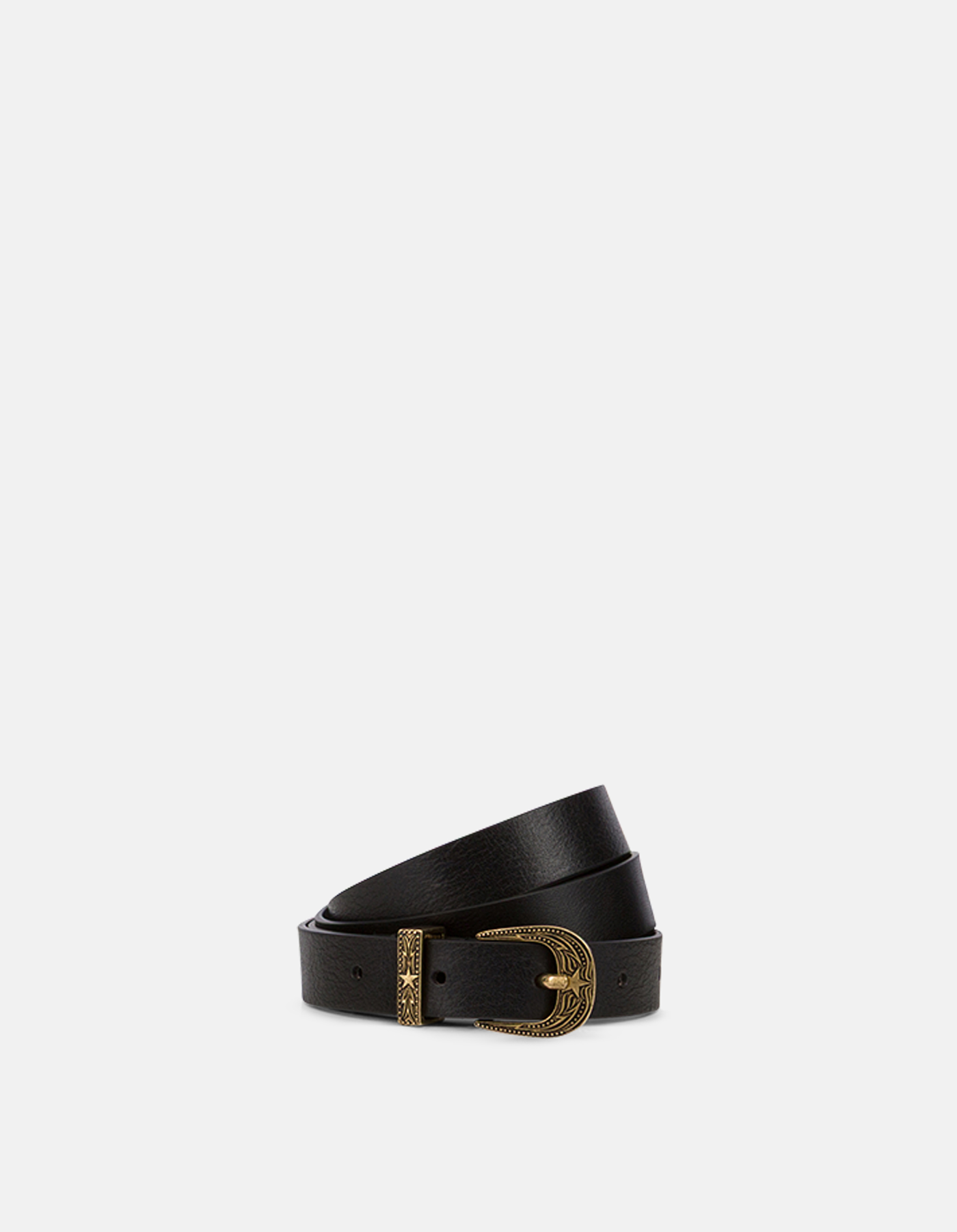 Vacchetta leather belt