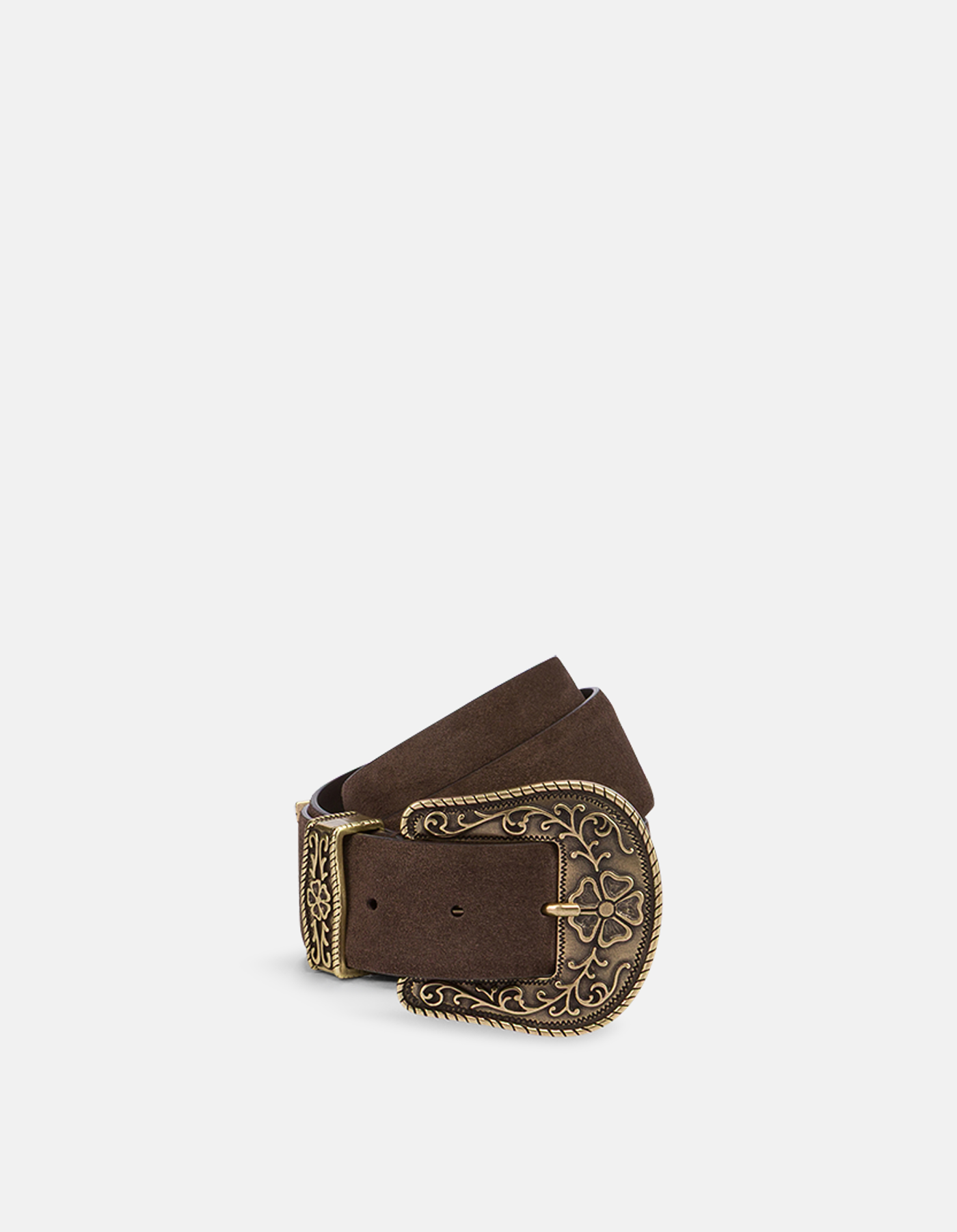Split leather belt