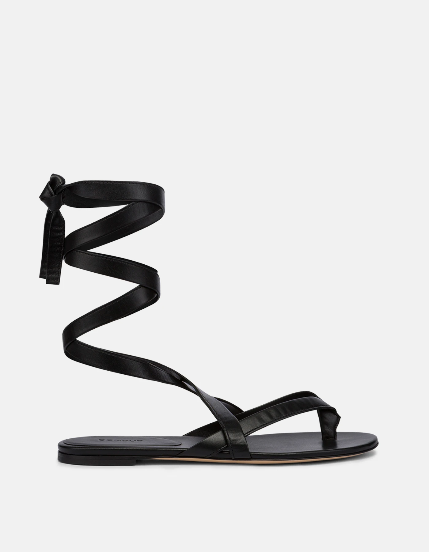 Flat leather sandals