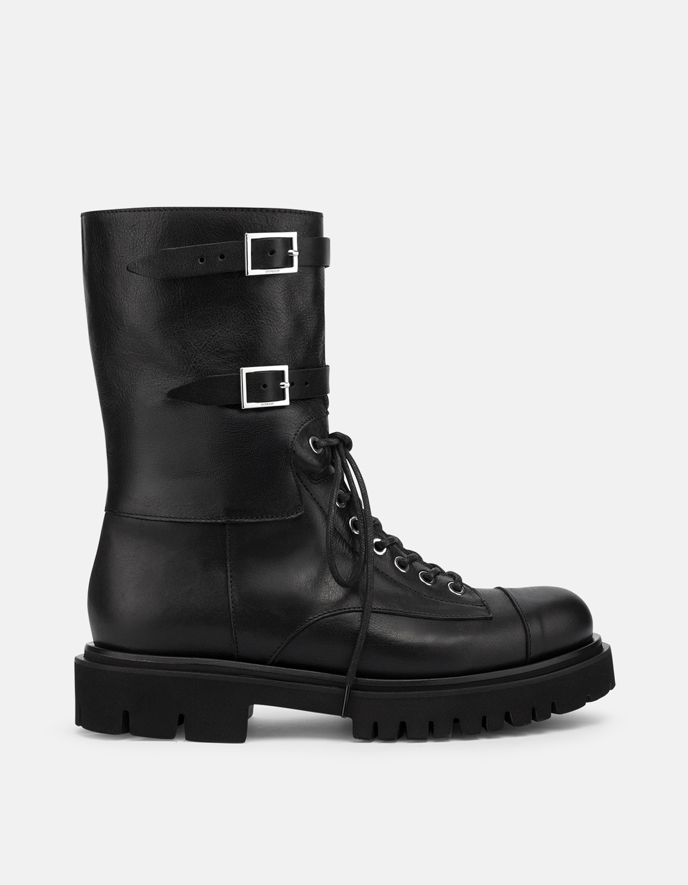 Vacchetta leather combat boots