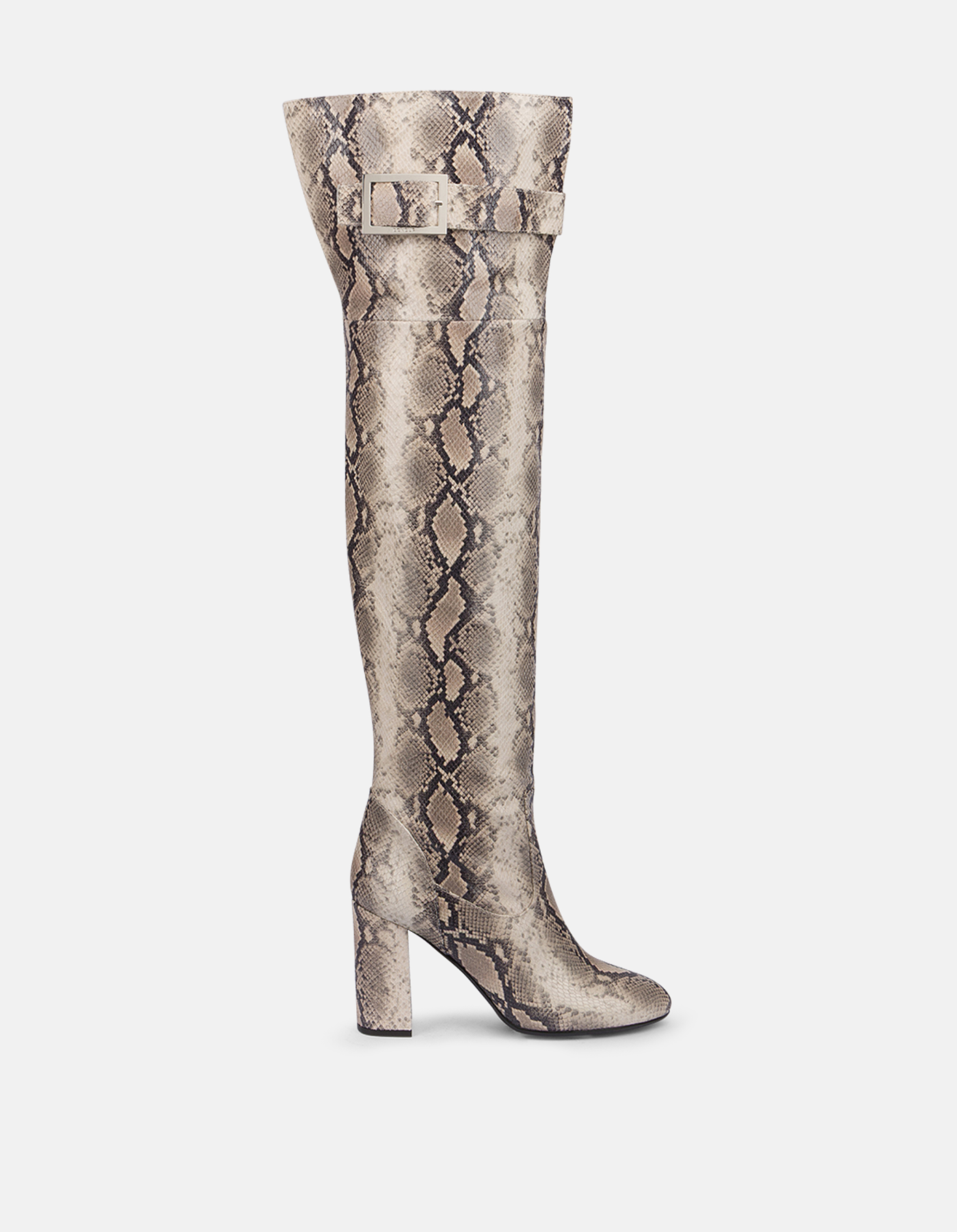 Printed python boots