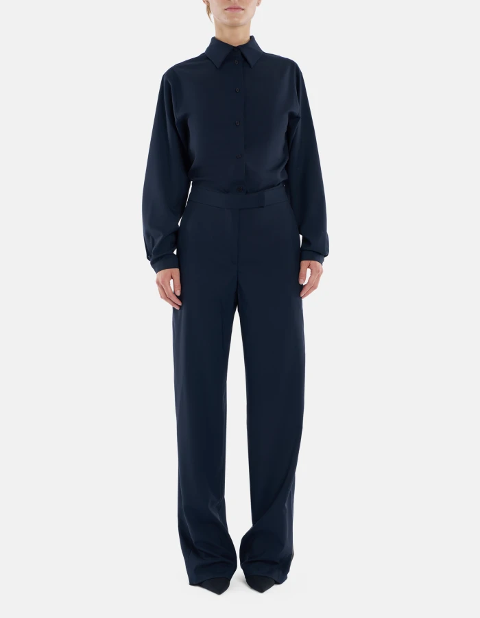 Tuta in popeline di lana extrafine