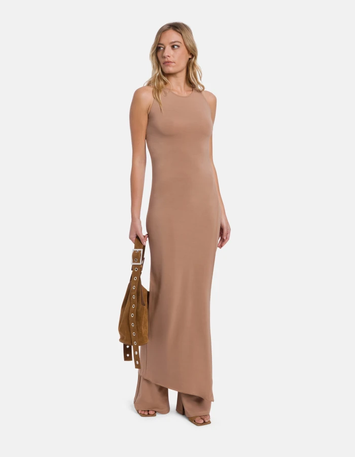 Long viscose jersey dress