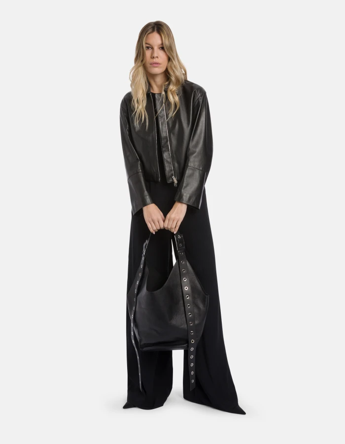 Tuta loose in crêpe