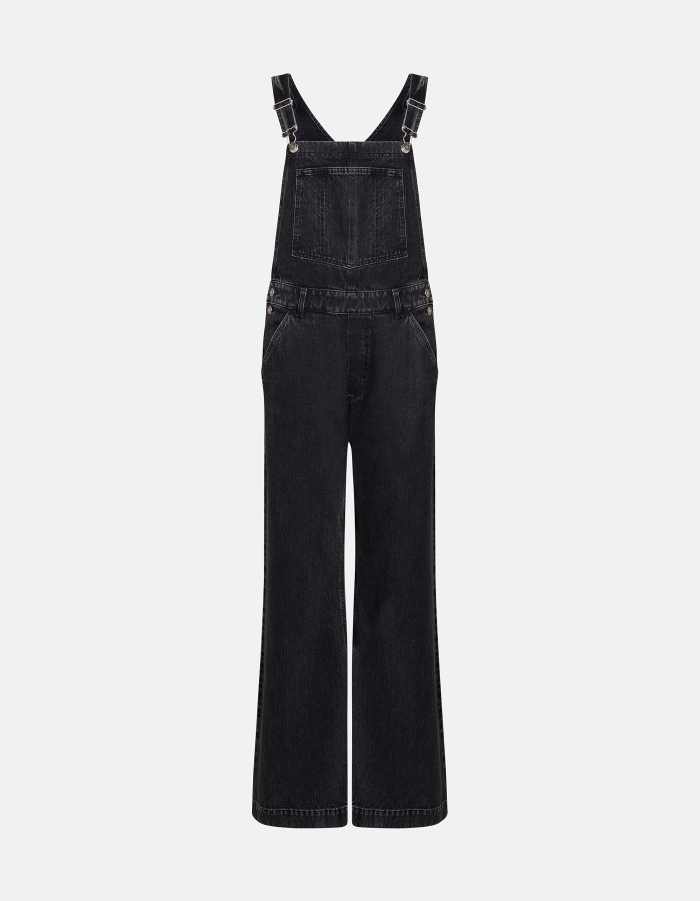 Salopette regular in denim fisso responsabile