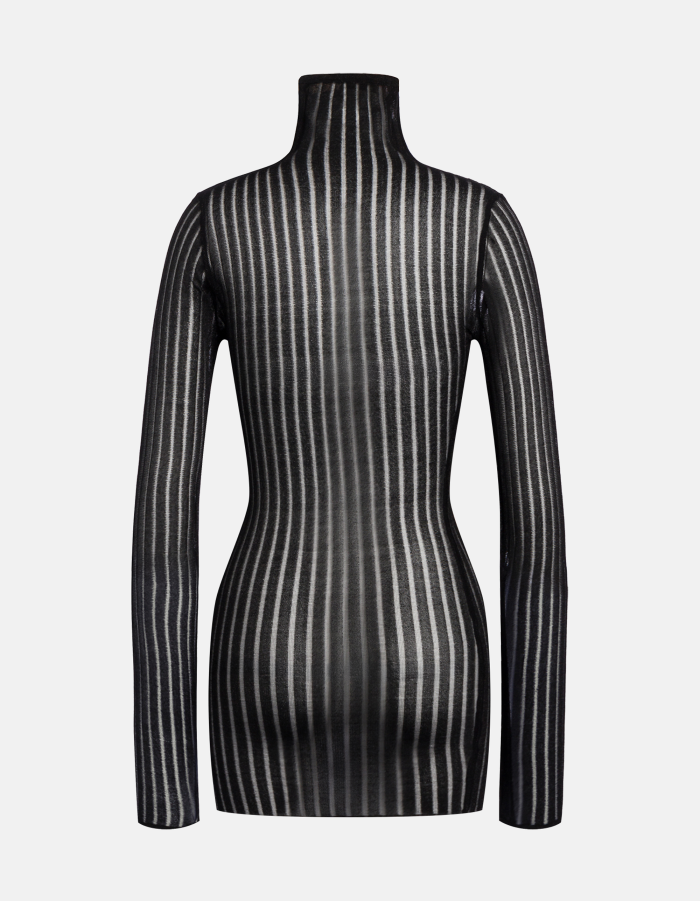 Miniabito slim in maglia lurex