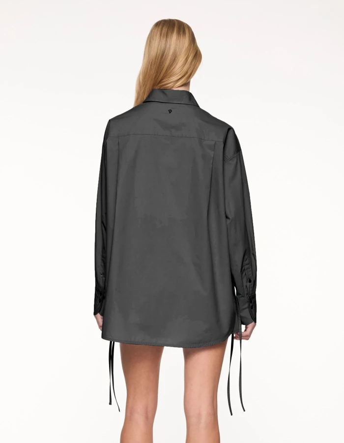 Oversize hemd damen schwarz Clearance