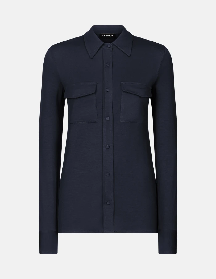 Camicia slim in viscosa