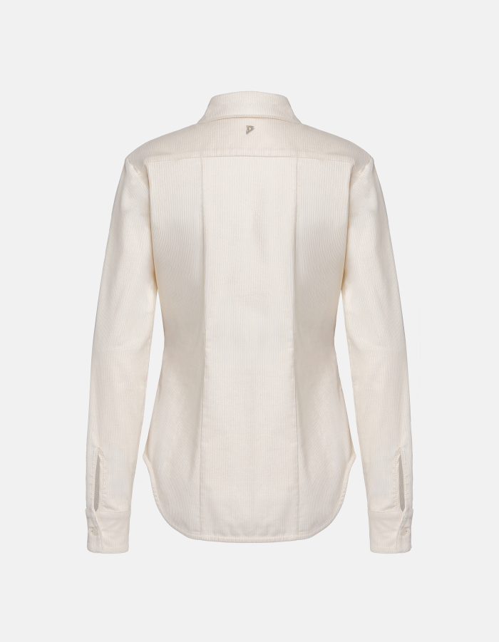 Super slim-fit stretch velvet shirt