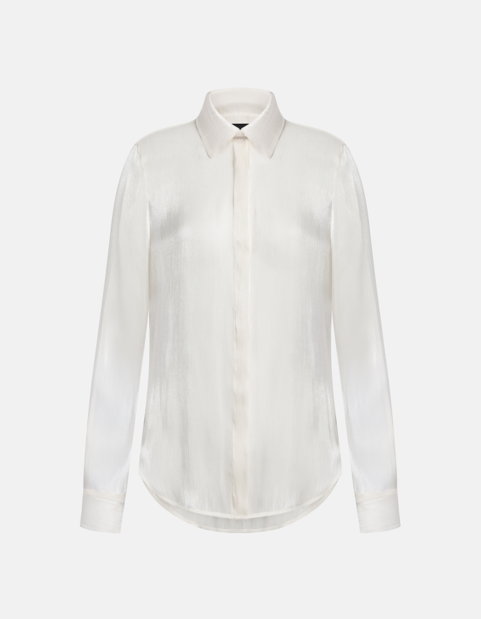 Camicia in chiffon di seta