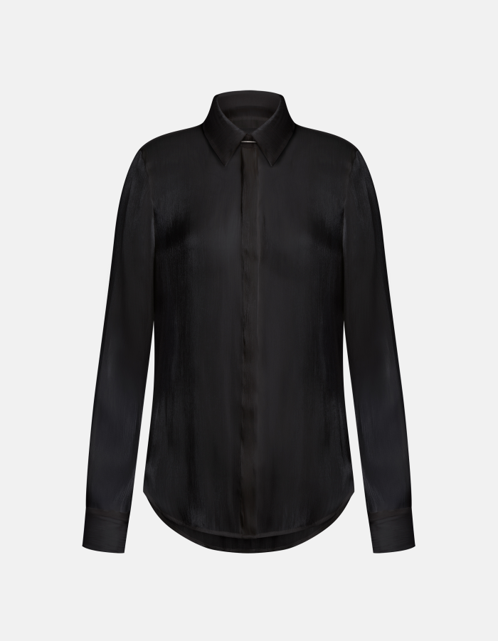 Camicia in chiffon di seta