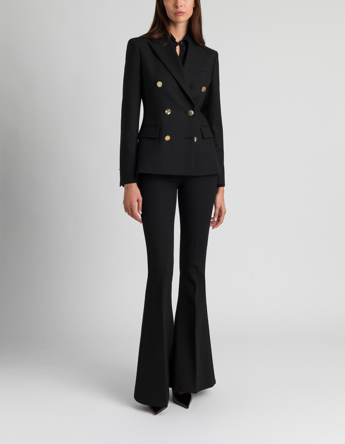 Blazer doppiopetto slim in tela bistretch