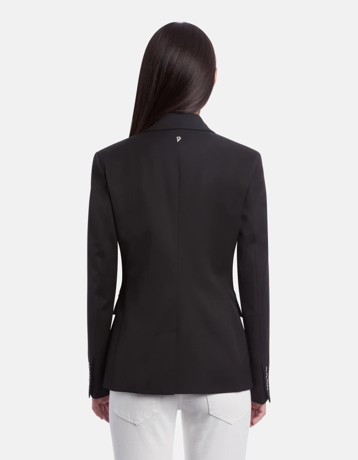Zweireihiger Blazer in schmaler Passform aus Cool-Wool-Gabardine