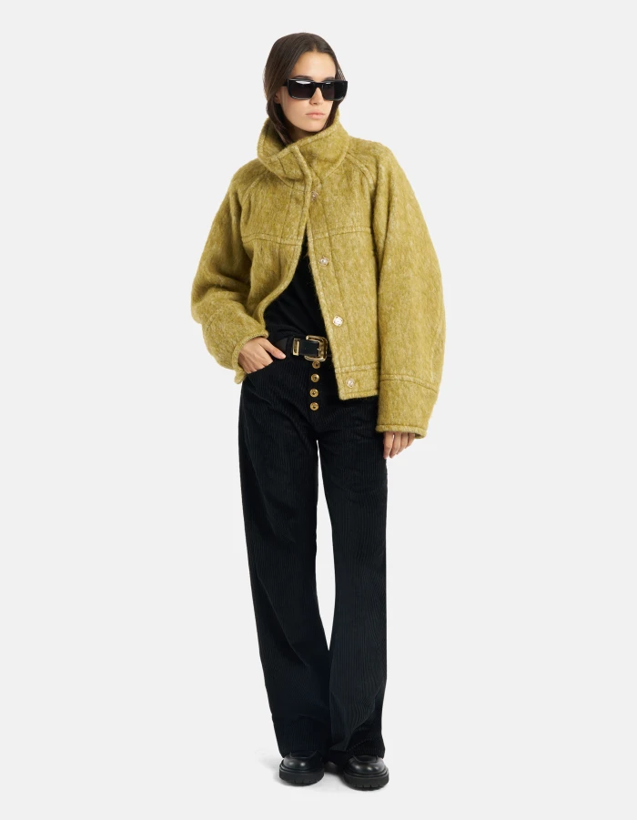 Giubbino over in misto lana super soft