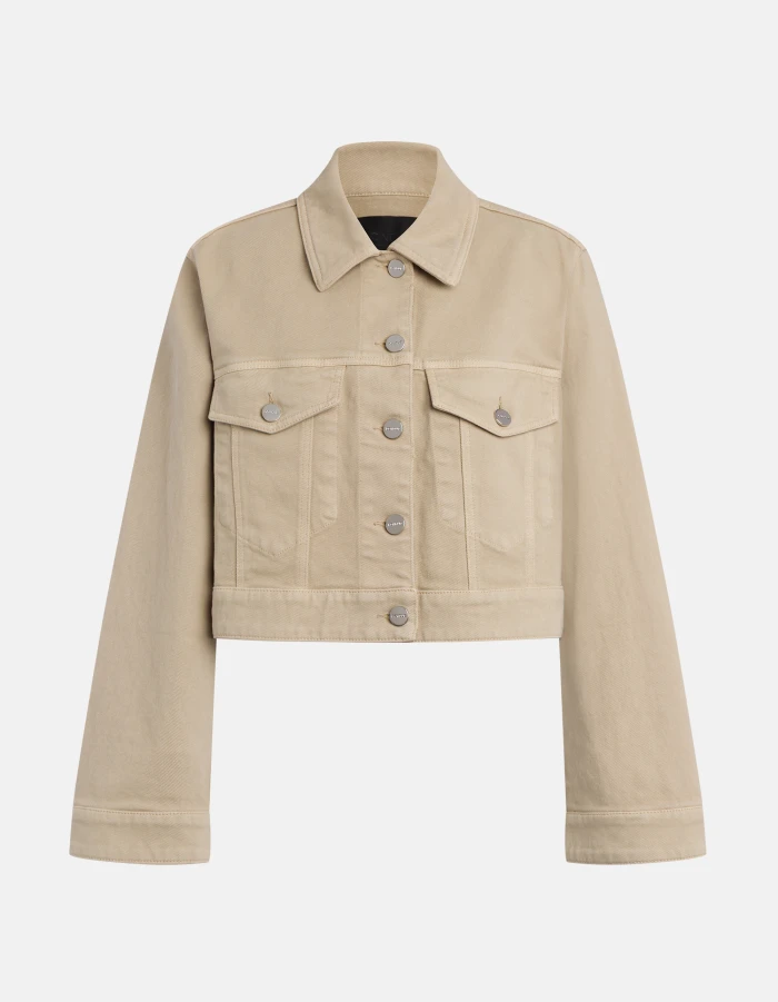 Regular-fit jacket in stretch bull denim