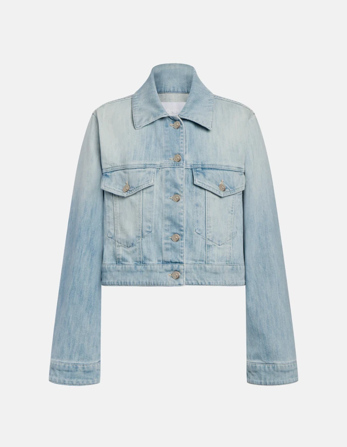 Regular-fit jacket in stretch denim
