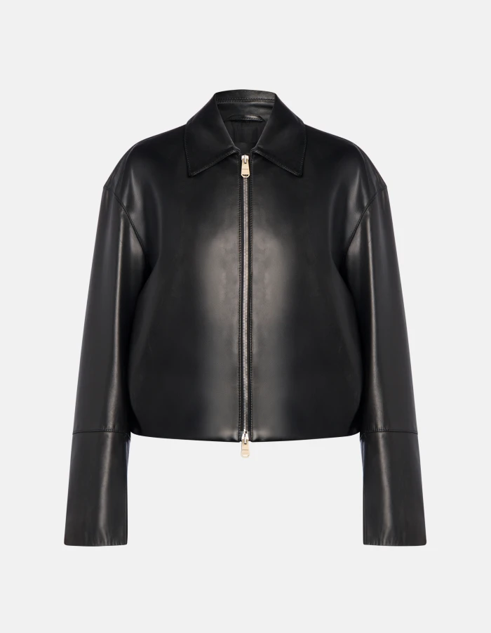 Giubbino regular in nappa