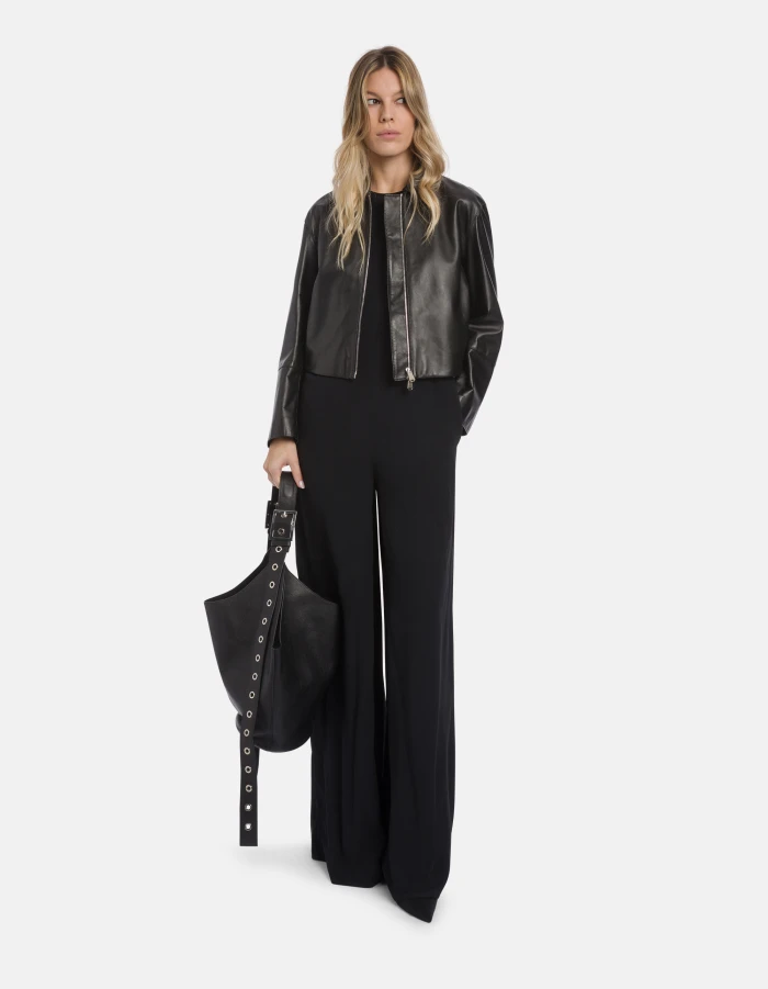 Giubbino regular in nappa