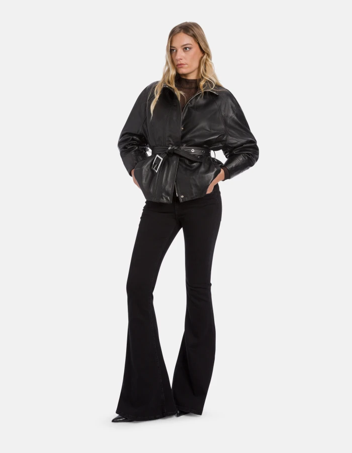 Giacca regular in nappa