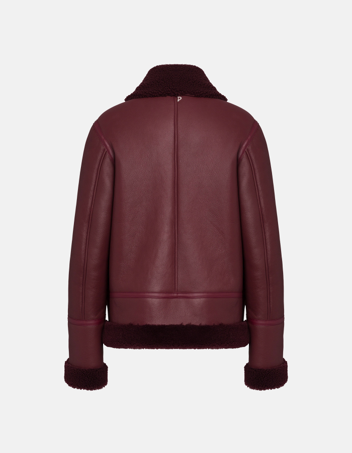 Regular-fit shearling jacket