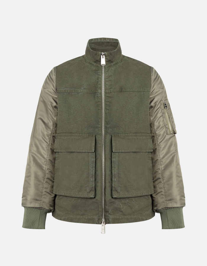 Oversize-Jacke aus Canvas