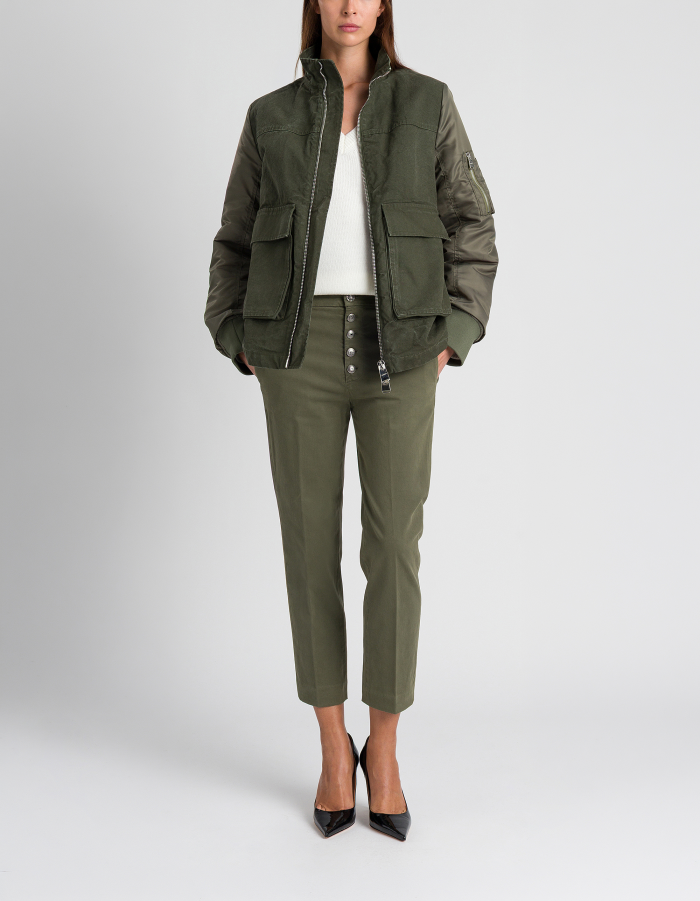 Oversize-Jacke aus Canvas
