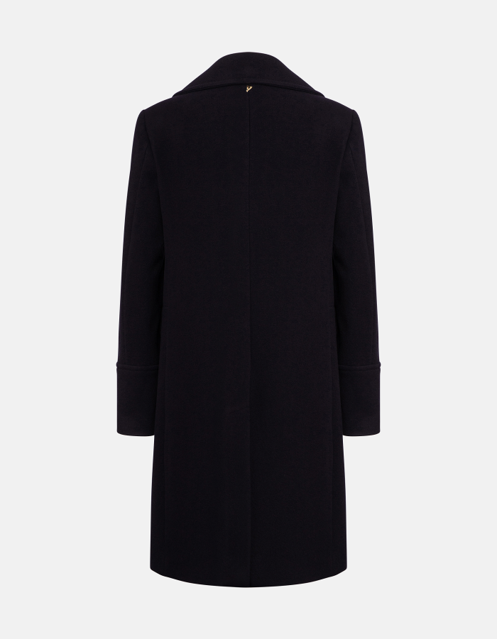 Cappotto doppiopetto regular in panno lana e cachemire