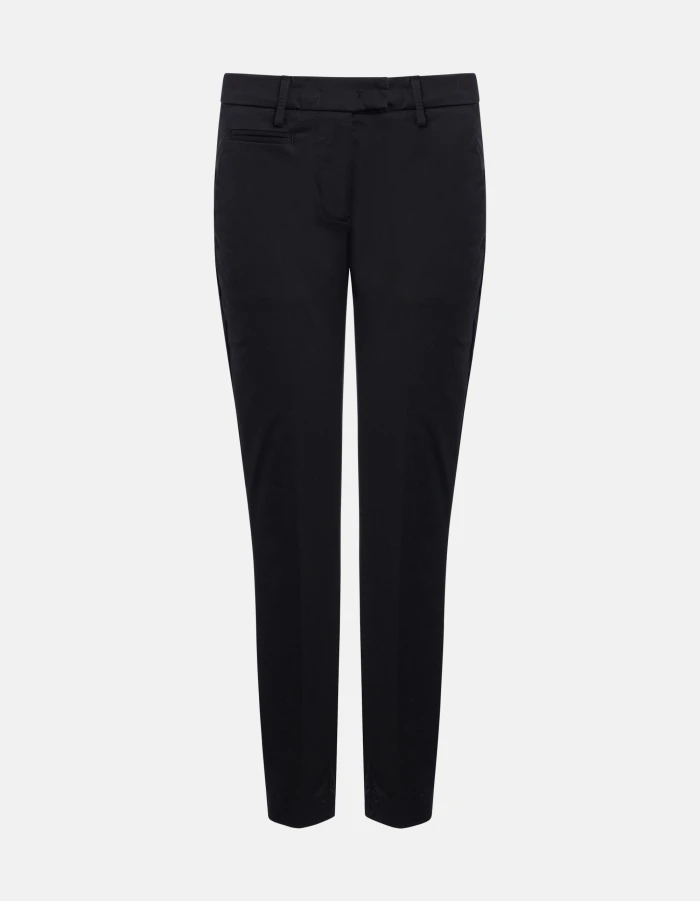 Perfect slim-fit trousers in cotton gabardine