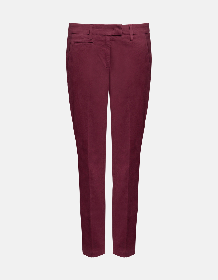 Perfect slim-fit trousers in warm hand gabardine