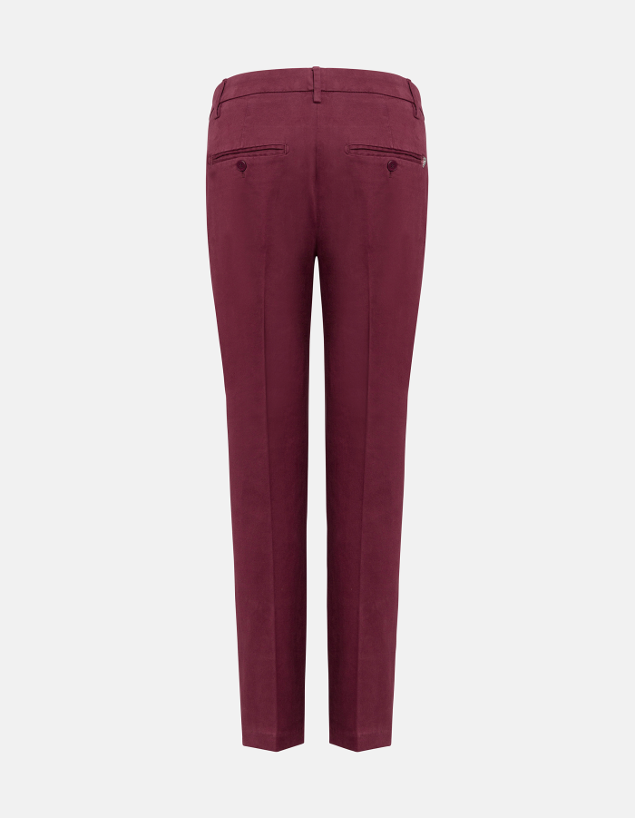 Perfect slim-fit trousers in warm hand gabardine