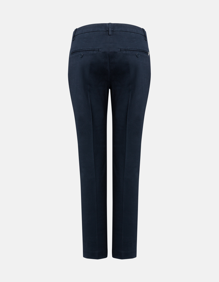 Perfect slim-fit trousers in warm hand gabardine