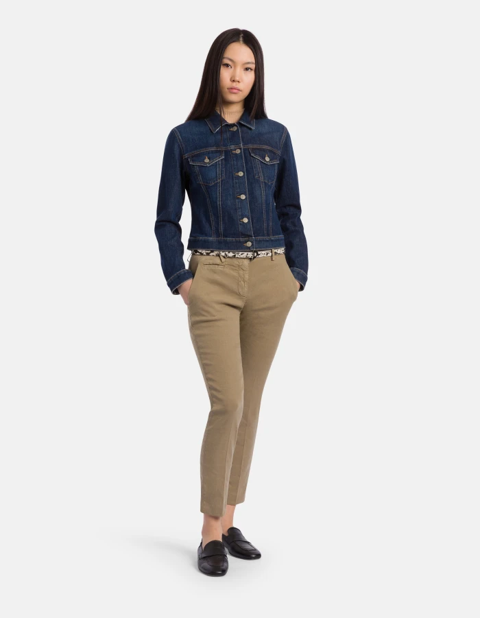 Perfect-Slim Hose aus Leinen und Lyocell