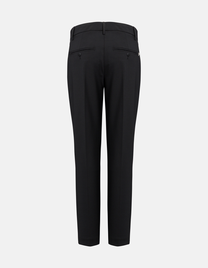Pantaloni Perfect slim in tela misto lana